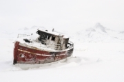 Au milieu du port : Bateau, Groenland